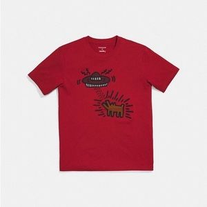 Coach X Keith Haring UFO Dog cotton T-shirt xs